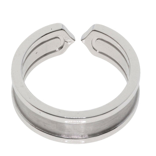 CARTIER Ring K18WG Silver C2 ring # 52 Women Used Authentic