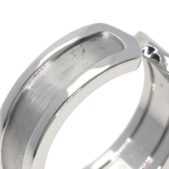 CARTIER Ring K18WG Silver C2 ring # 52 Women Used Authentic
