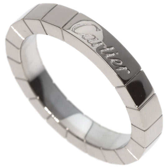 CARTIER Ring K18WG Silver Lanire ring #49 Women Used Authentic