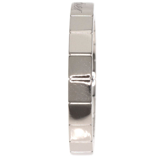 CARTIER Ring K18WG Silver Lanire ring #49 Women Used Authentic