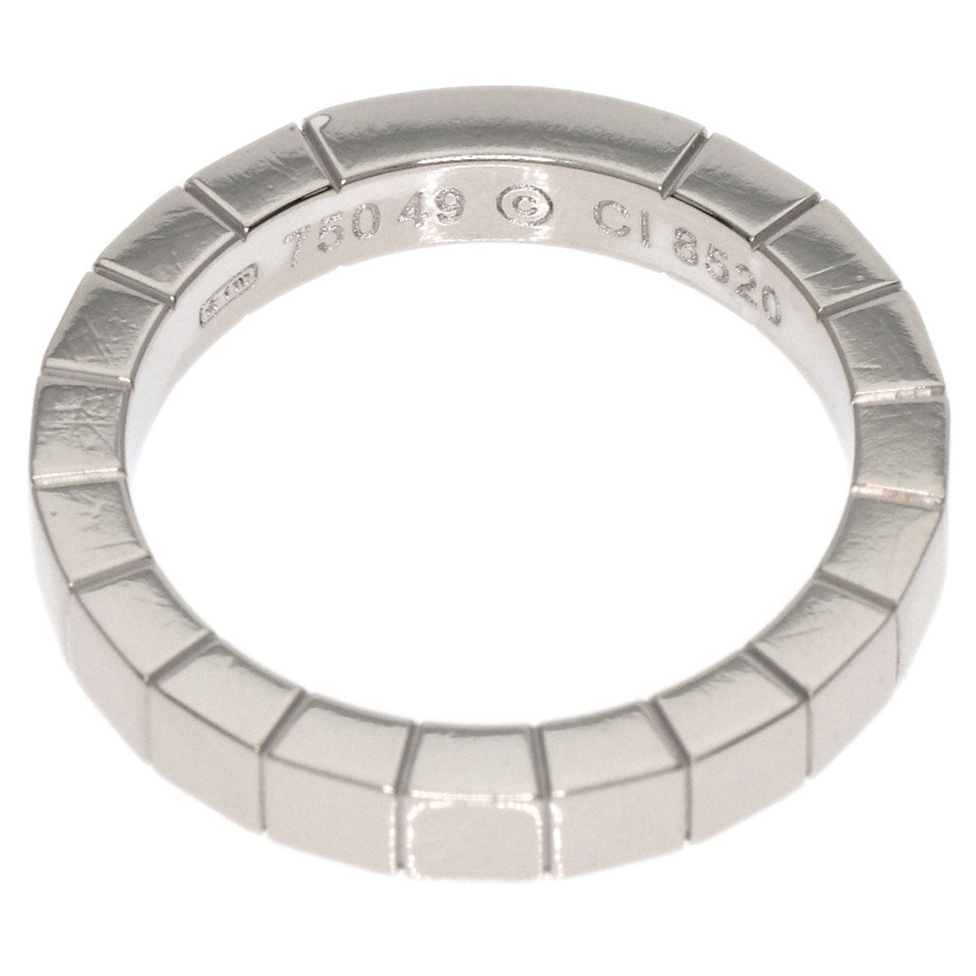 CARTIER Ring K18WG Silver Lanire ring #49 Women Used Authentic