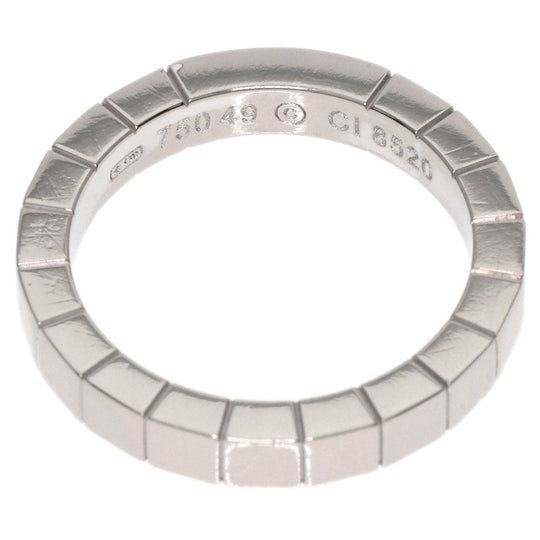 CARTIER Ring K18WG Silver Lanire ring #49 Women Used Authentic