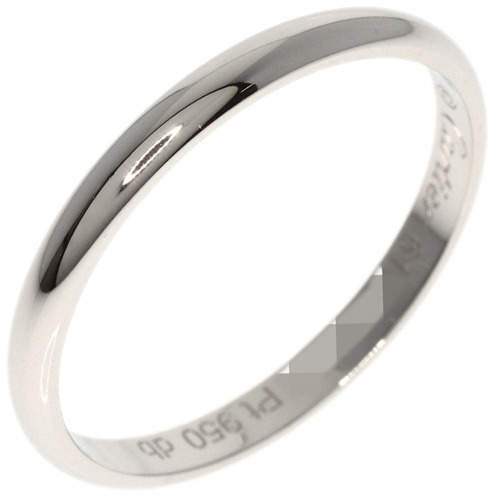 CARTIER Ring PT950 Silver Classic Wedding #61 Women Used Authentic