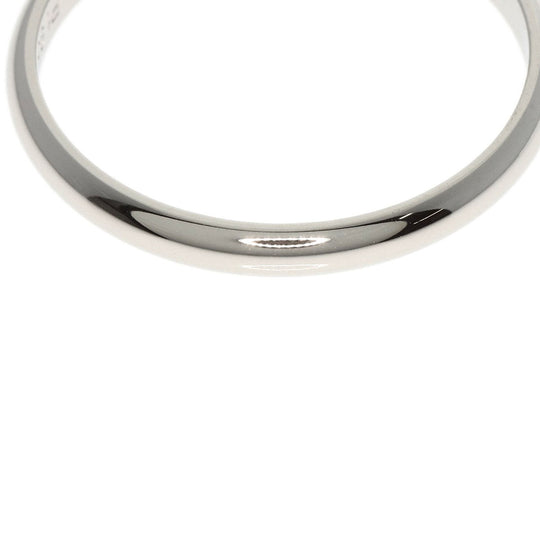 CARTIER Ring PT950 Silver Classic Wedding #61 Women Used Authentic