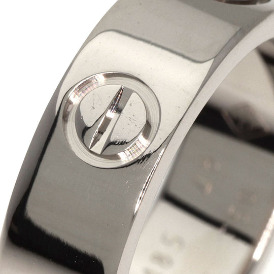 CARTIER Ring K18WG Silver Love Ring #48 Women Used Authentic