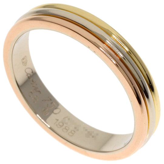 CARTIER Ring K18YG , K18WG , K18PG gold Three colors # 58 Women Used Authentic