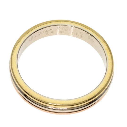 CARTIER Ring K18YG , K18WG , K18PG gold Three colors # 58 Women Used Authentic