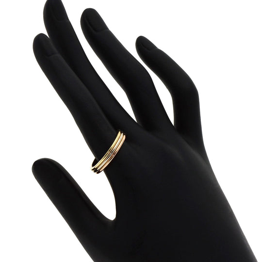CARTIER Ring K18YG , K18WG , K18PG gold Three colors # 58 Women Used Authentic