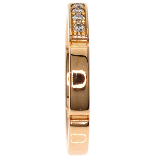 CARTIER Ring 18K Pink Gold gold Maillon PANTHERE Diamond #47 Women Used Authentic