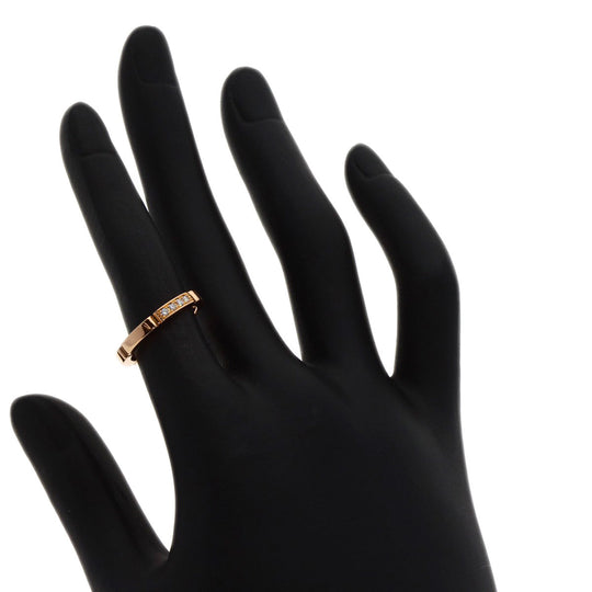 CARTIER Ring 18K Pink Gold gold Maillon PANTHERE Diamond #47 Women Used Authentic