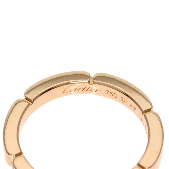 CARTIER Ring 18K Pink Gold gold Maillon PANTHERE Diamond #47 Women Used Authentic