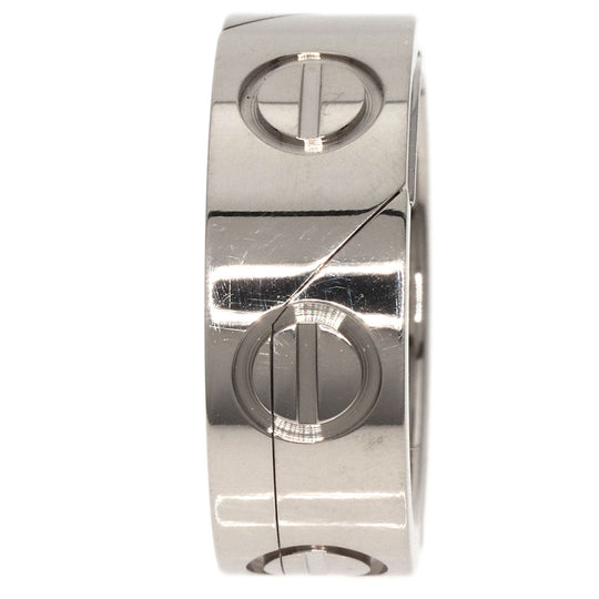 CARTIER Ring K18WG Silver Astro Love Ring 1999 Christmas Limited #49 Women Used Authentic