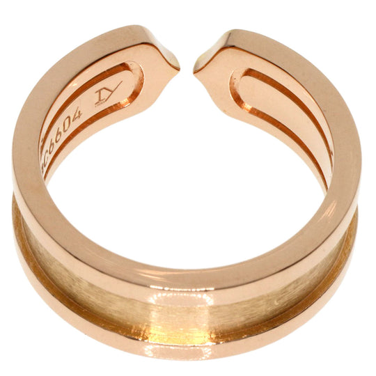CARTIER Ring 18K Pink Gold gold C2 ring SM #50 Women Used Authentic