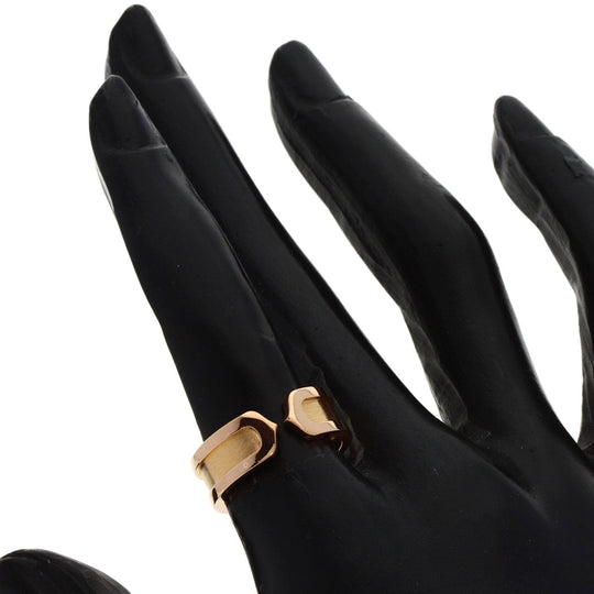 CARTIER Ring 18K Pink Gold gold C2 ring SM #50 Women Used Authentic