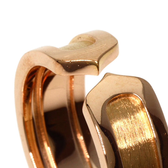 CARTIER Ring 18K Pink Gold gold C2 ring SM #50 Women Used Authentic