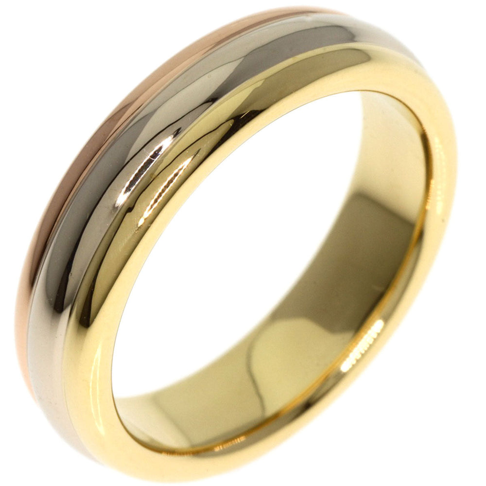 CARTIER Ring K18YG , K18WG , K18PG gold Three color # 50 Women Used Authentic