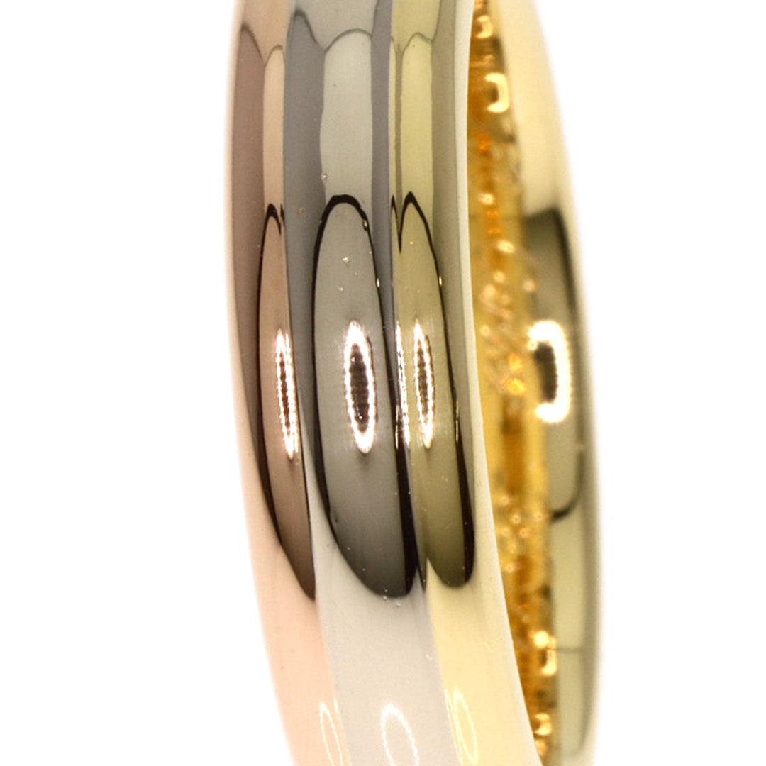 CARTIER Ring K18YG , K18WG , K18PG gold Three color # 50 Women Used Authentic