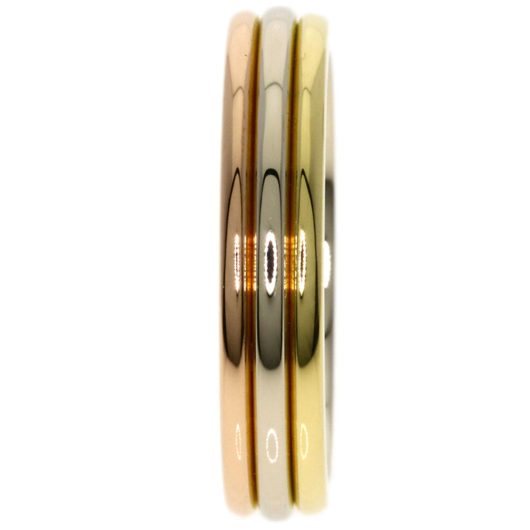 CARTIER Ring K18YG , K18PG , K18WG gold Three color # 50 Women Used Authentic
