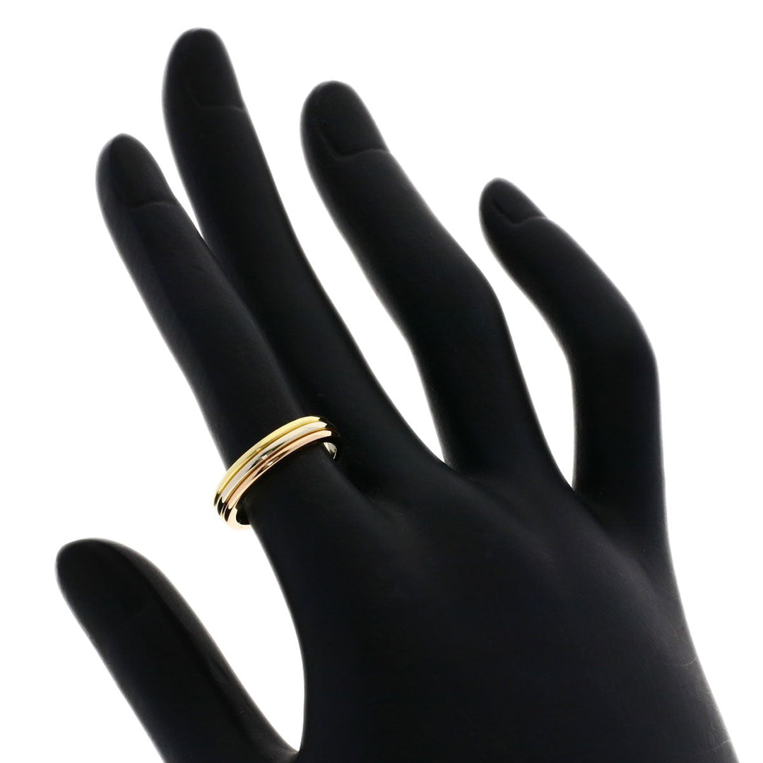 CARTIER Ring K18YG , K18PG , K18WG gold Three color # 50 Women Used Authentic