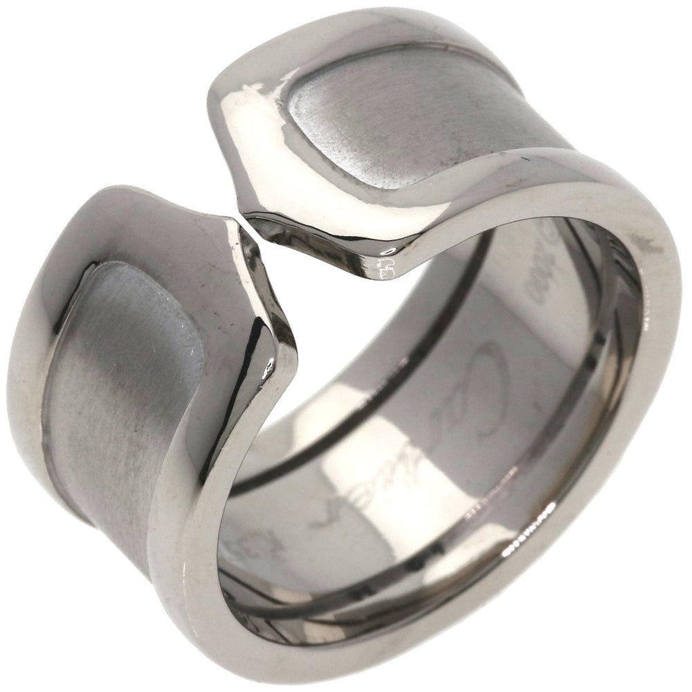 CARTIER Ring K18WG Silver C2 ring LM # 54 Women Used Authentic