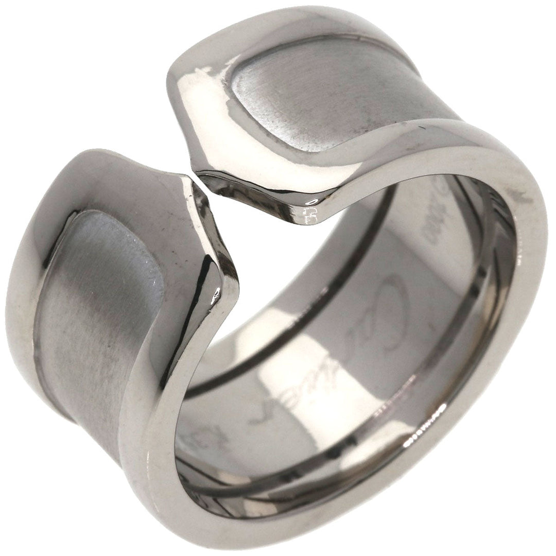 CARTIER Ring K18WG Silver C2 ring LM # 54 Women Used Authentic