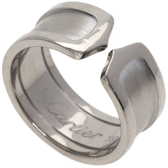 CARTIER Ring K18WG Silver C2 Ring LM #61 unisex(Unisex) Used Authentic