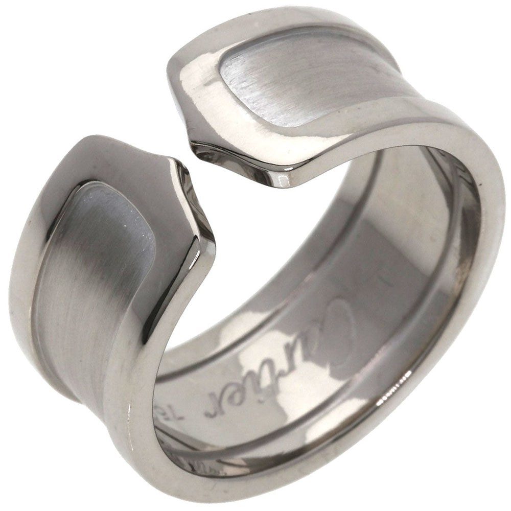 CARTIER Ring K18WG Silver C2 Ring LM #61 unisex(Unisex) Used Authentic
