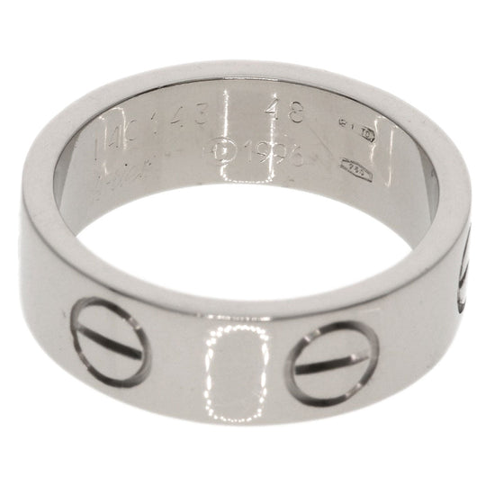 CARTIER Ring K18WG Silver Love Ring #48