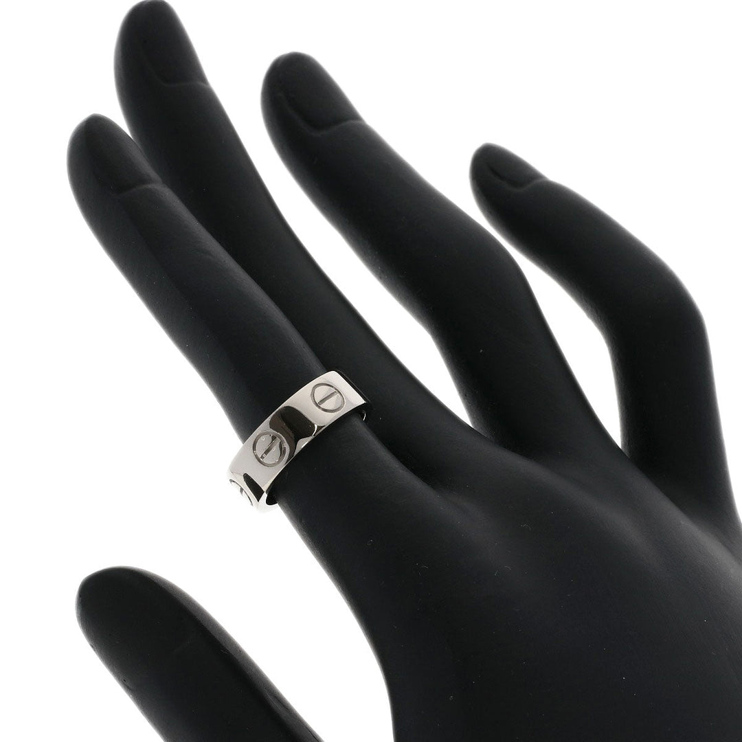 CARTIER Ring K18WG Silver Love Ring #48