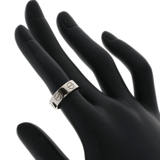 CARTIER Ring K18WG Silver Love Ring #48
