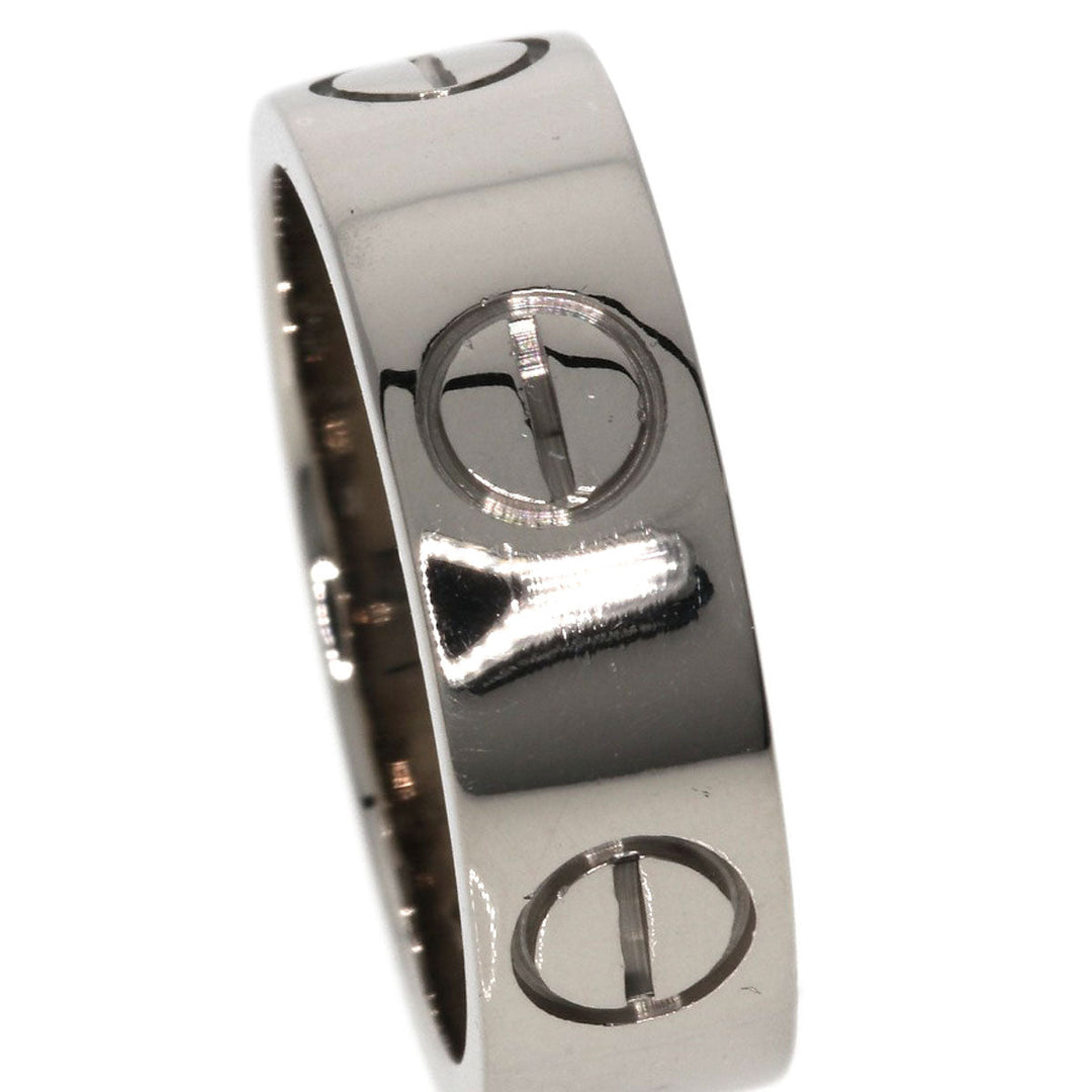 CARTIER Ring K18WG Silver Love Ring #48
