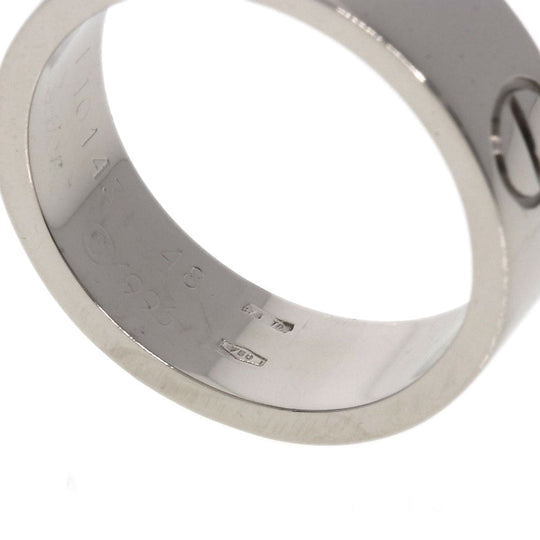 CARTIER Ring K18WG Silver Love Ring #48
