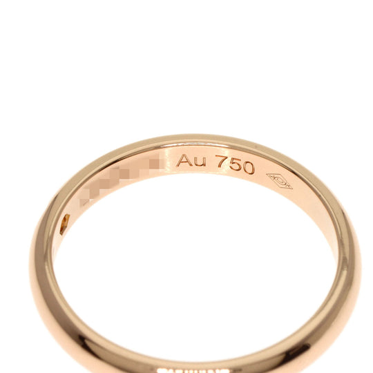 CARTIER Ring 18K Pink Gold gold 1P Diamond Classic Wedding #47 Women Used Authentic