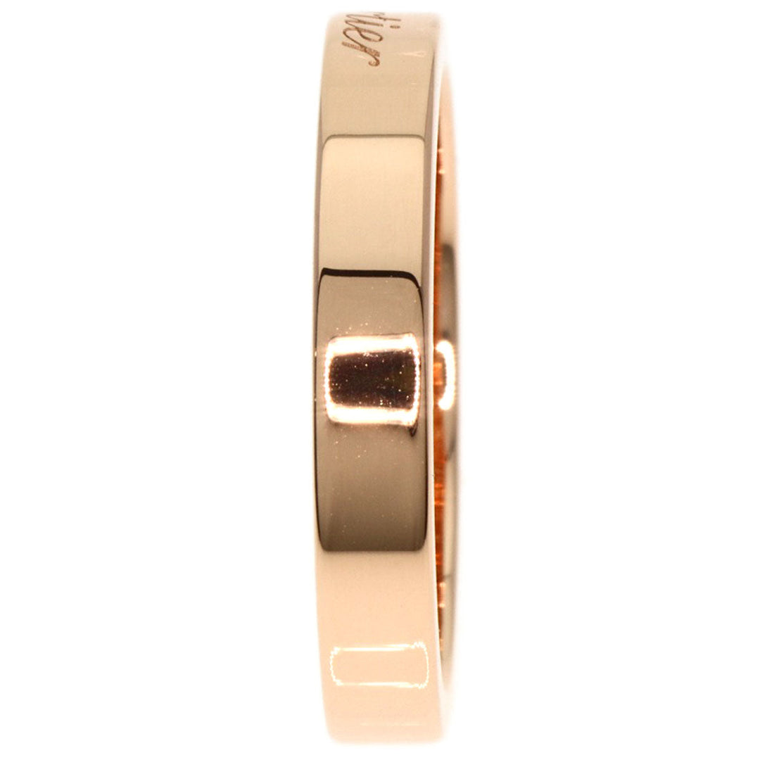 CARTIER Ring 18K Pink Gold gold C Do Engraved #50 Women Used Authentic