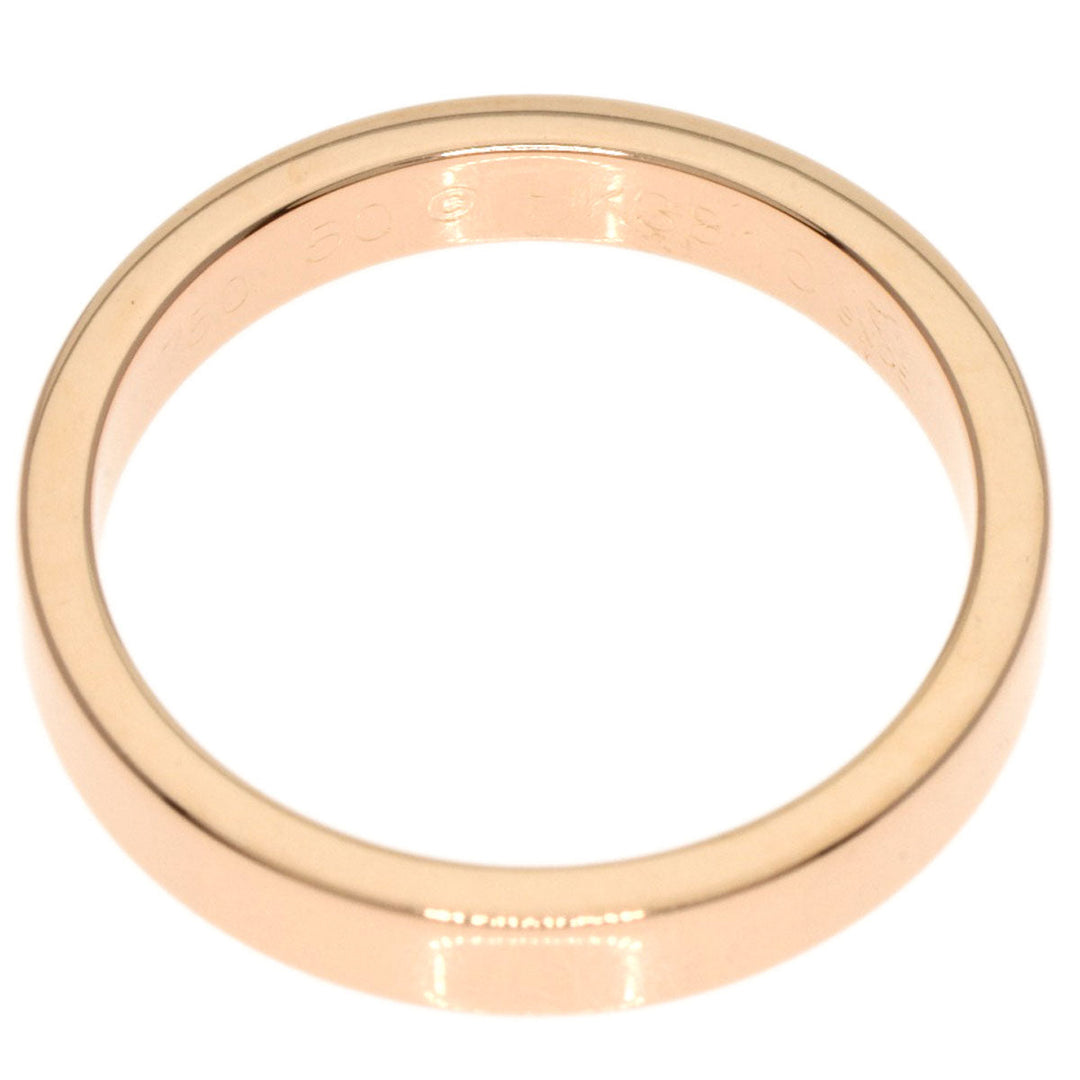 CARTIER Ring 18K Pink Gold gold C Do Engraved #50 Women Used Authentic