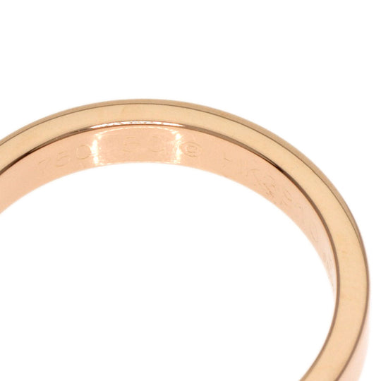 CARTIER Ring 18K Pink Gold gold C Do Engraved #50 Women Used Authentic
