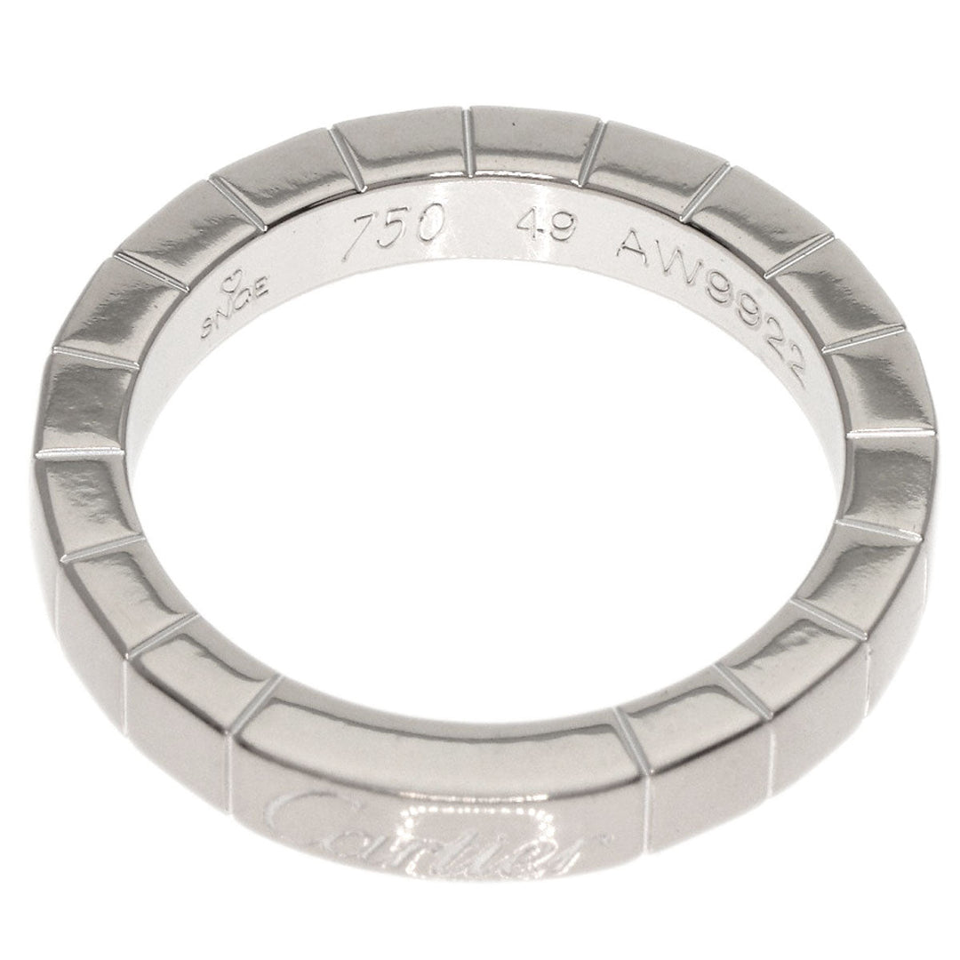CARTIER Ring K18WG Silver Lanire ring #49 Women Used Authentic