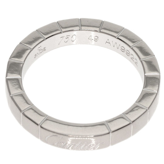 CARTIER Ring K18WG Silver Lanire ring #49 Women Used Authentic