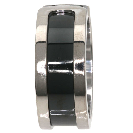CARTIER Ring K18WG Silver C2 ring black lacquer # 55
