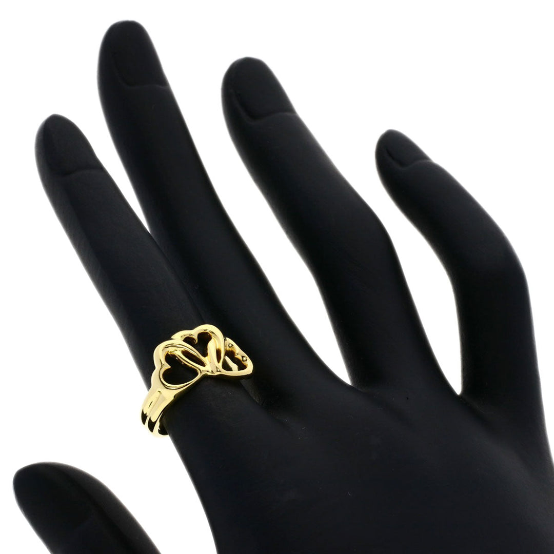 TIFFANY&Co. Ring 18K Yellow Gold gold Triple heart Women Used Authentic
