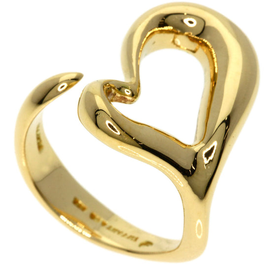 TIFFANY&Co. Ring 18K Yellow Gold gold Open heart Women Used Authentic