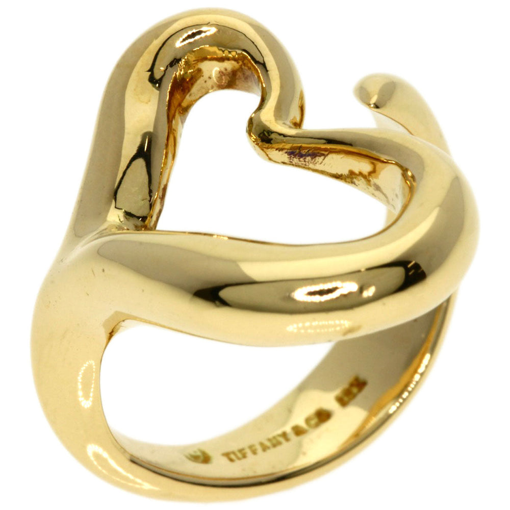 TIFFANY&Co. Ring 18K Yellow Gold gold Open heart Women Used Authentic