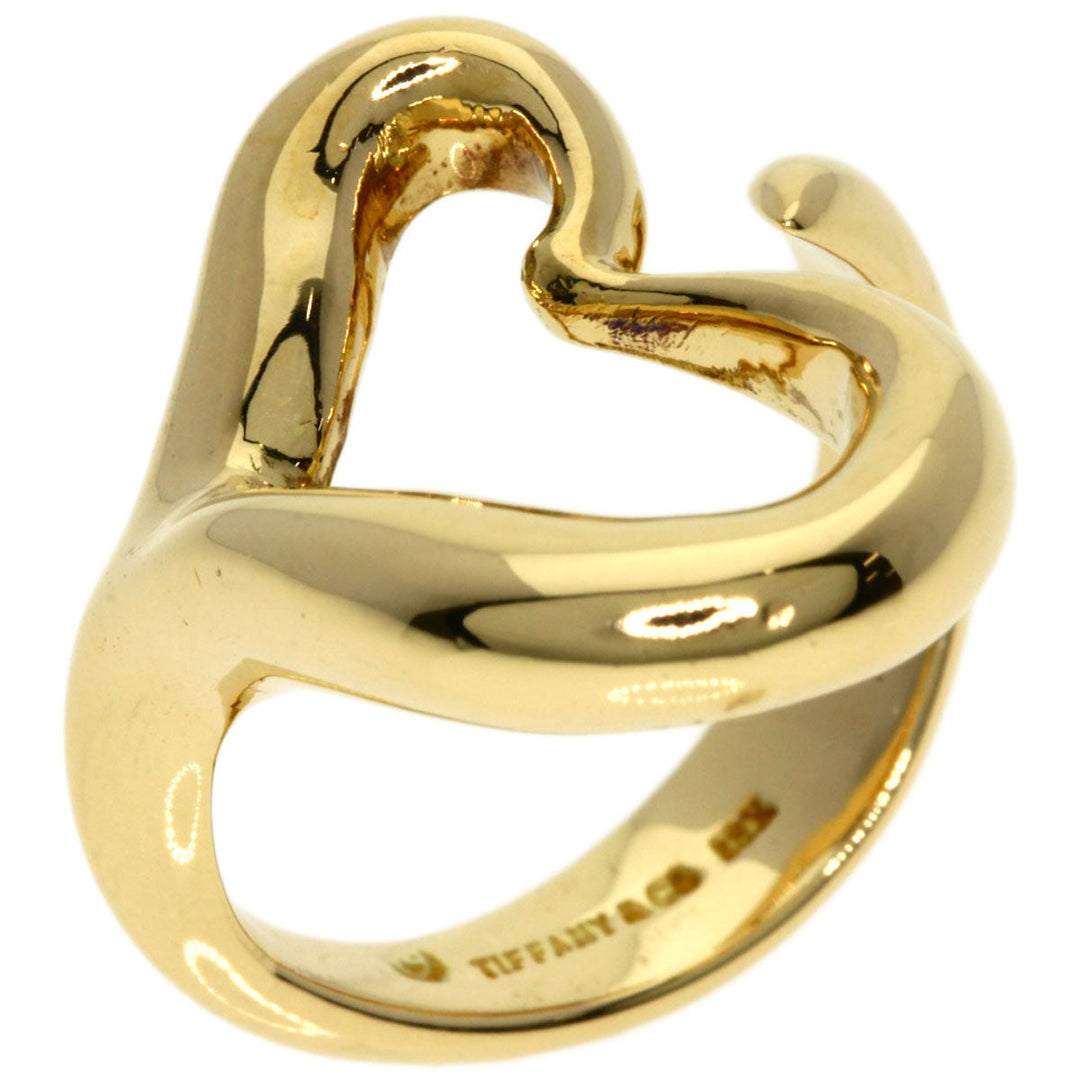 TIFFANY&Co. Ring 18K Yellow Gold gold Open heart Women Used Authentic