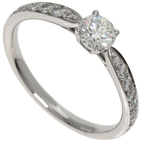 TIFFANY&Co. Ring PT950 Silver Harmony 1P Diamond Women Used Authentic