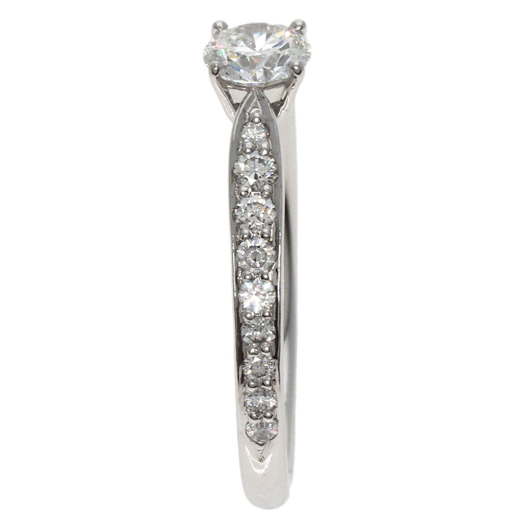 TIFFANY&Co. Ring PT950 Silver Harmony 1P Diamond Women Used Authentic