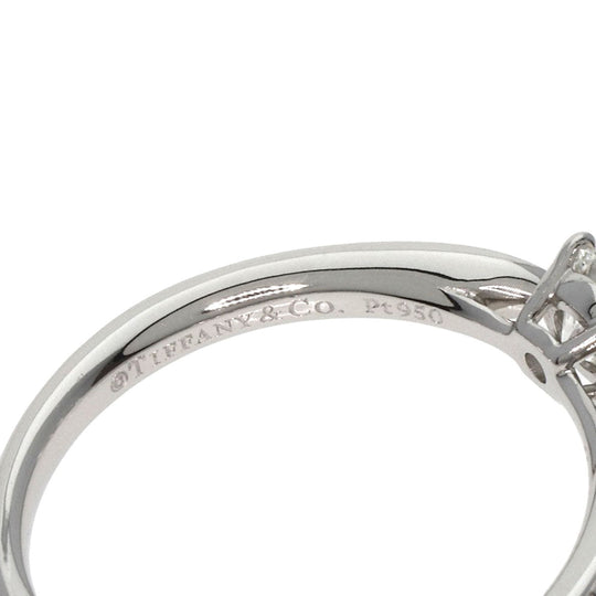 TIFFANY&Co. Ring PT950 Silver Harmony 1P Diamond Women Used Authentic