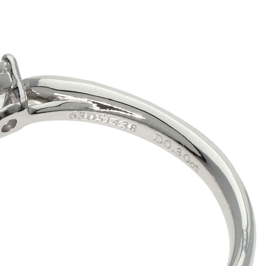 TIFFANY&Co. Ring PT950 Silver Harmony 1P Diamond Women Used Authentic