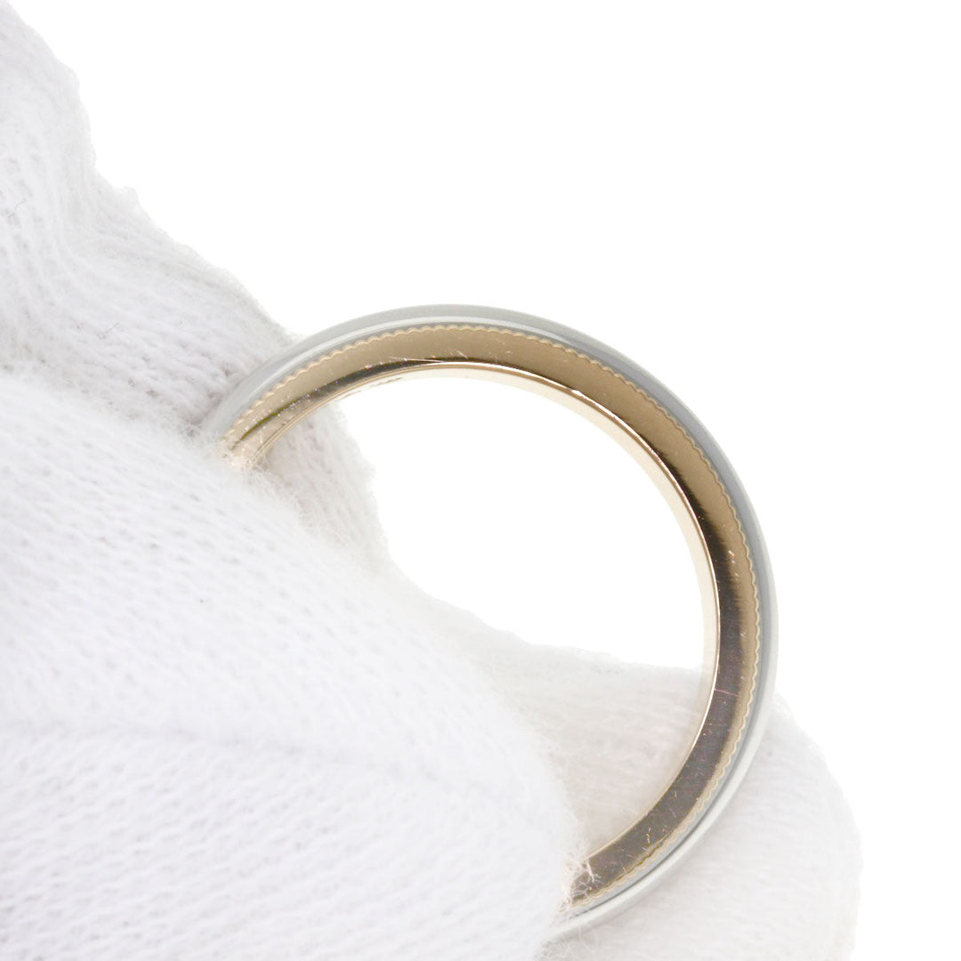 TIFFANY&Co. Ring PT950 , K18PG gold Milgrain Women Used Authentic