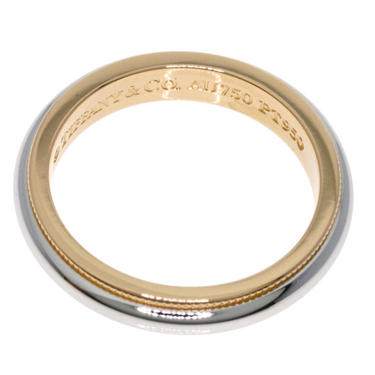 TIFFANY&Co. Ring PT950 , K18PG gold Milgrain Women Used Authentic