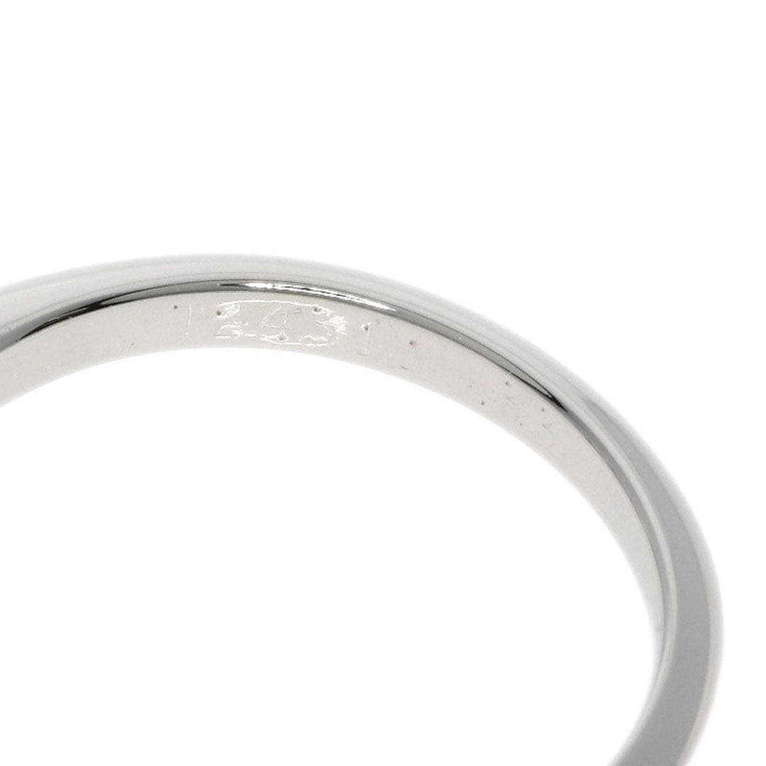 TIFFANY&Co. Ring PT950 Silver solitaire knife edge diamond Women Used Authentic